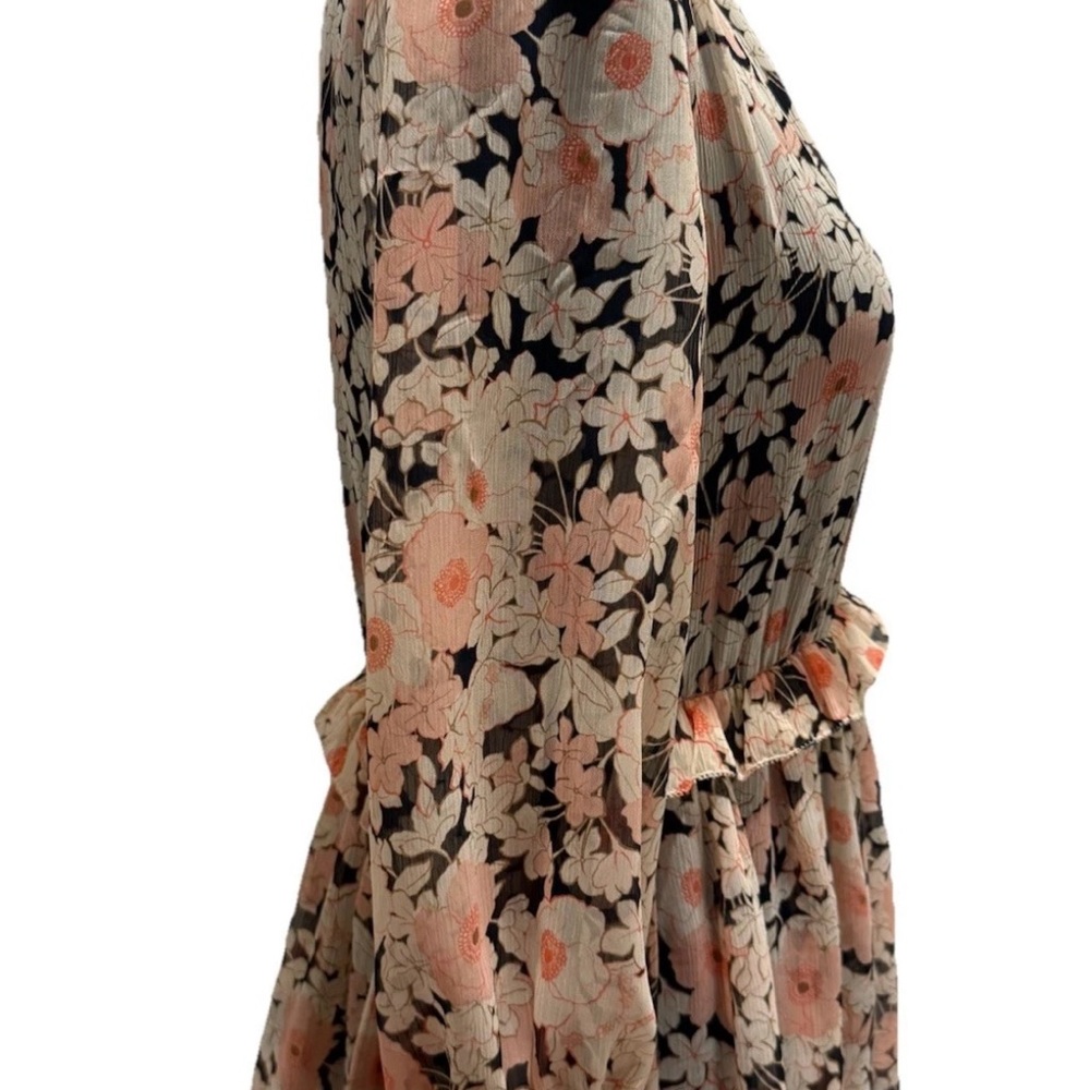 Tommy Hilfiger Women's Multicolor Floral Dress, Keyhole Back, Ruffles, Small NWT - Picture 10 of 15